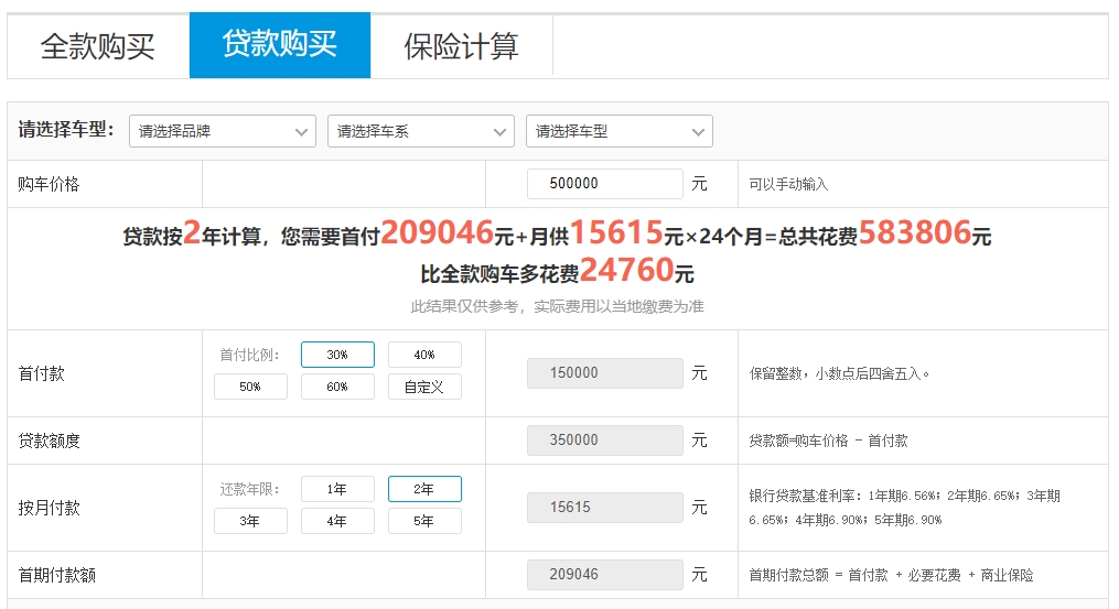 车贷怎么算 快速计算方法介绍
