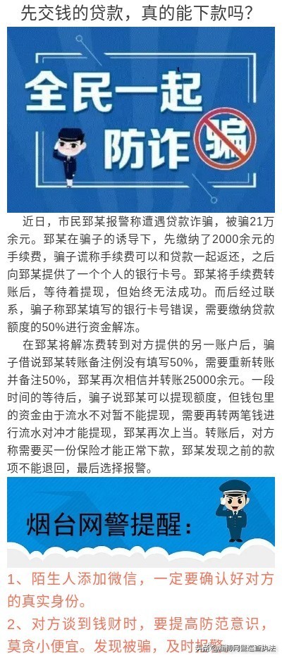 先交钱的贷款，真的能下款吗？