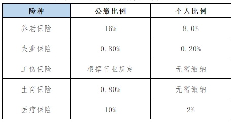 社保公司和个人各交多少 各地社保缴费比例